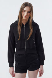 Polerón Mujer Slim Negro
