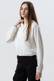 Polerón Mujer Classic Crema