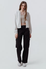 Polerón Mujer Classic Crema