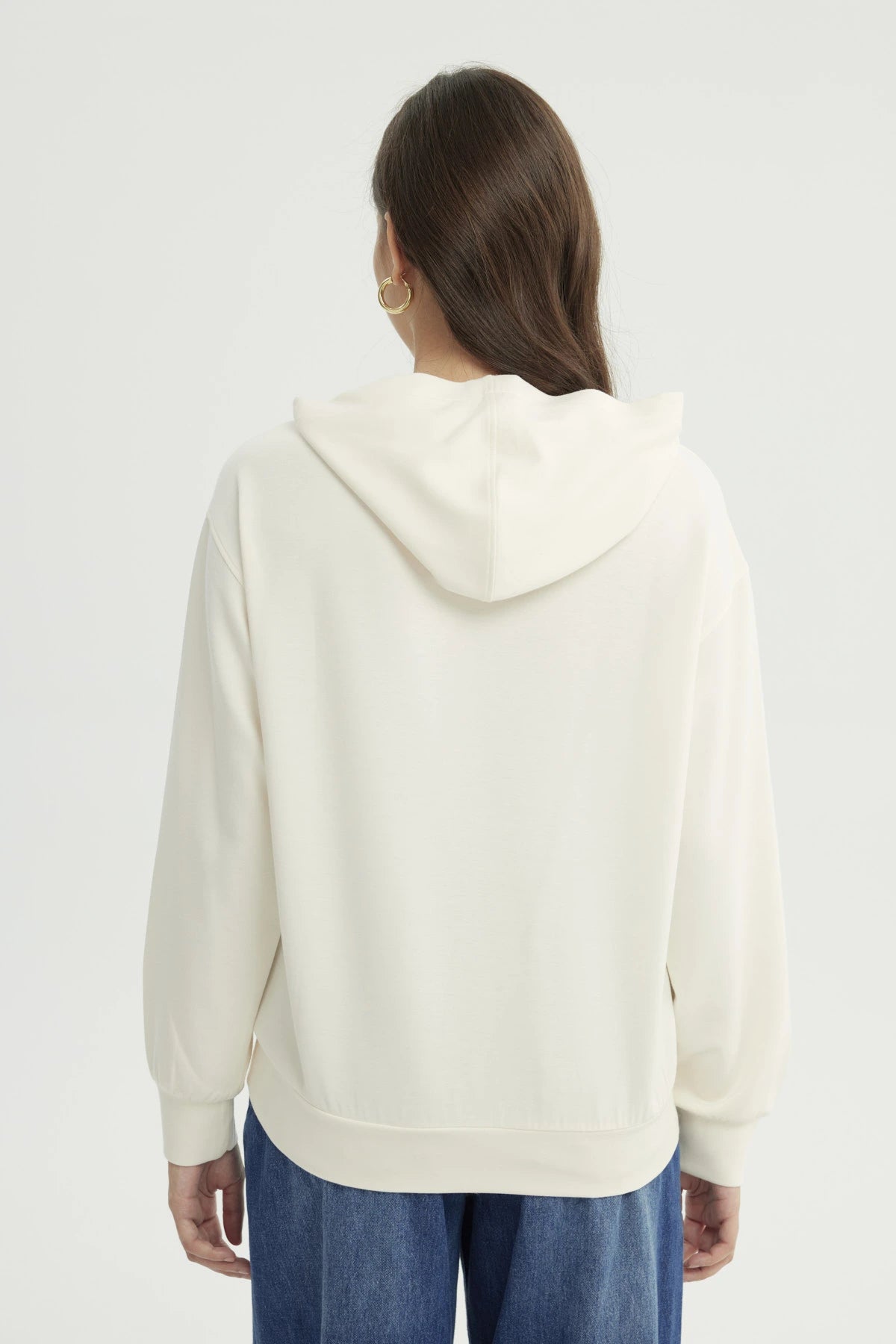 Polerón Mujer Classic Crema