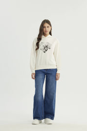 Polerón Mujer Classic Crema