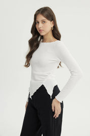 Polera Mujer Ajustado Blanco