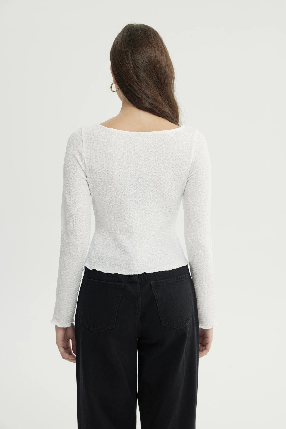 Polera Mujer Ajustado Blanco