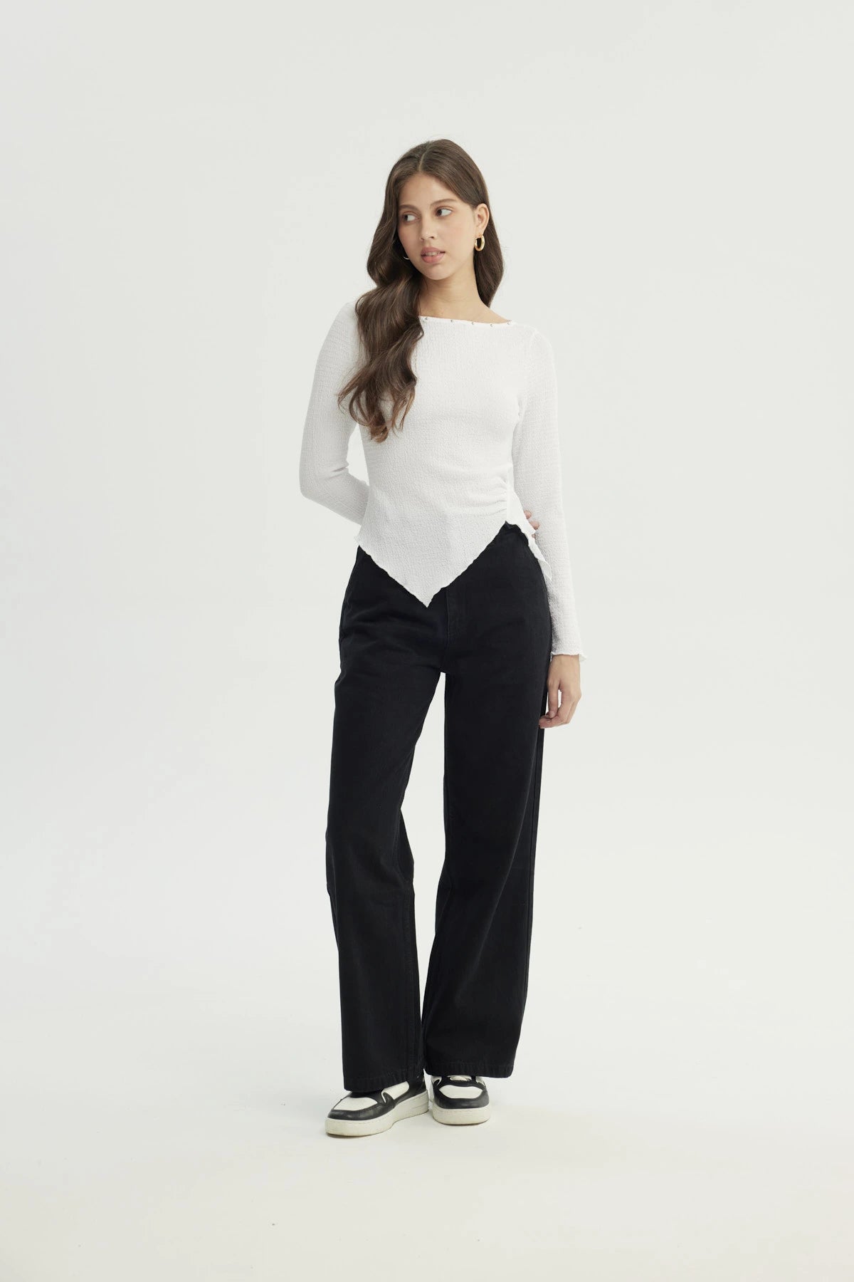 Polera Mujer Ajustado Blanco