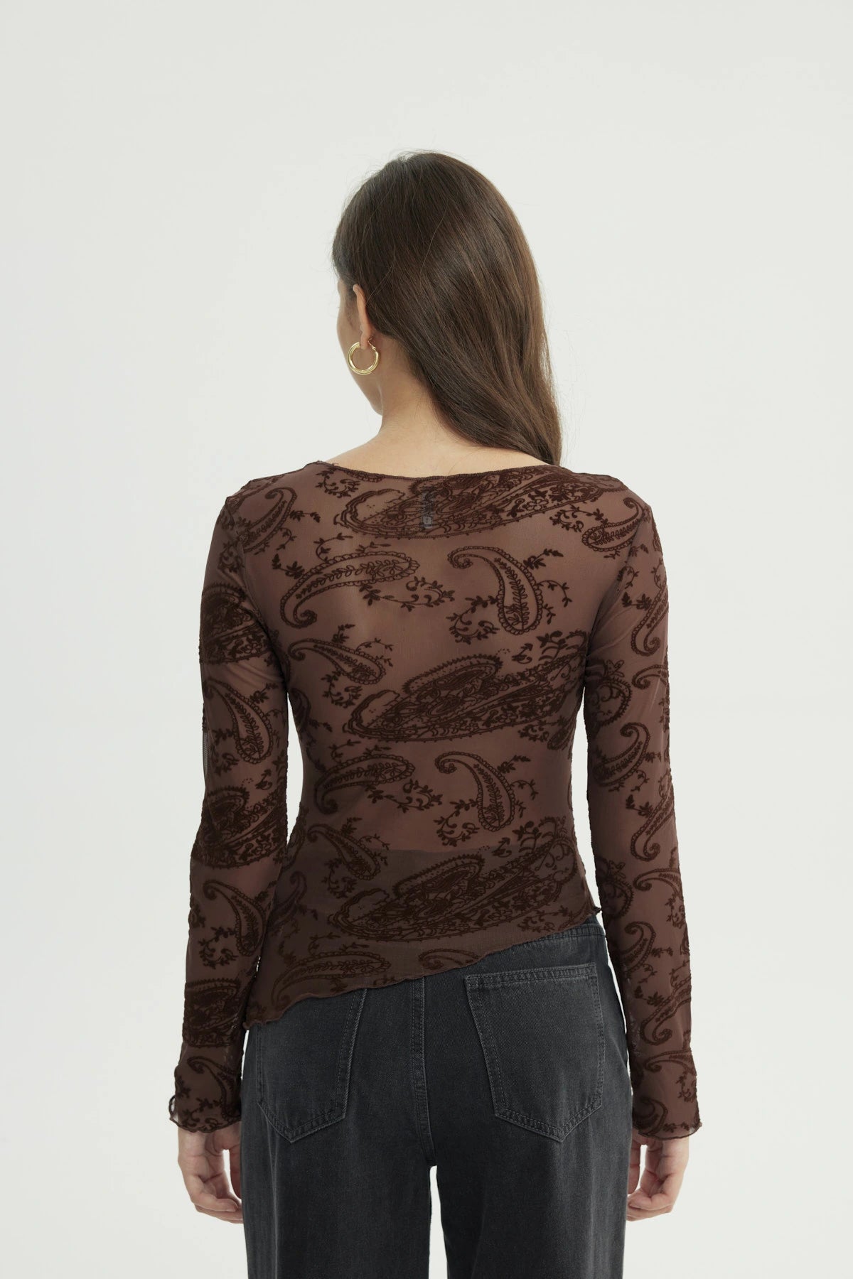 Polera Mujer Ajustado Café
