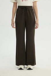 Pantalón Buzo Mujer Leve Flare Chocolate