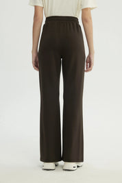 Pantalón Buzo Mujer Leve Flare Chocolate