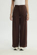 Pantalón Mujer Calce Recto Café