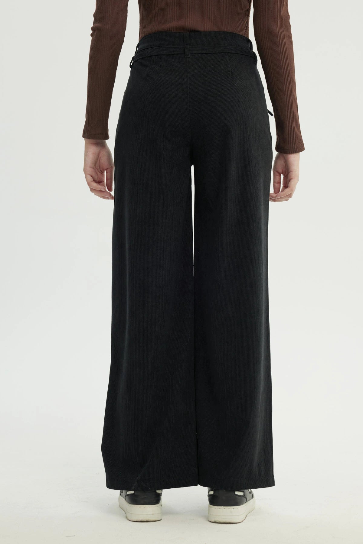 Pantalón Mujer Wide Leg Negro