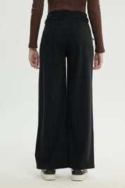 Pantalón Mujer Wide Leg Negro