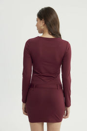 Vestido Mujer Falda Rojo