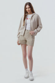 Polerón Mujer Classic Beige Claro