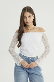 Polera Mujer Ajustado Blanco