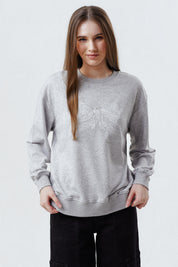 Polerón Mujer Classic Gris Melange