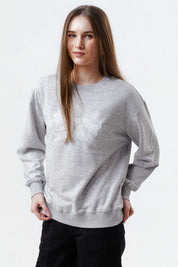 Polerón Mujer Classic Gris Melange