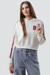 Polerón Mujer Regular Crema