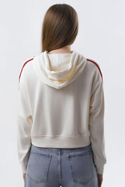 Polerón Mujer Regular Crema