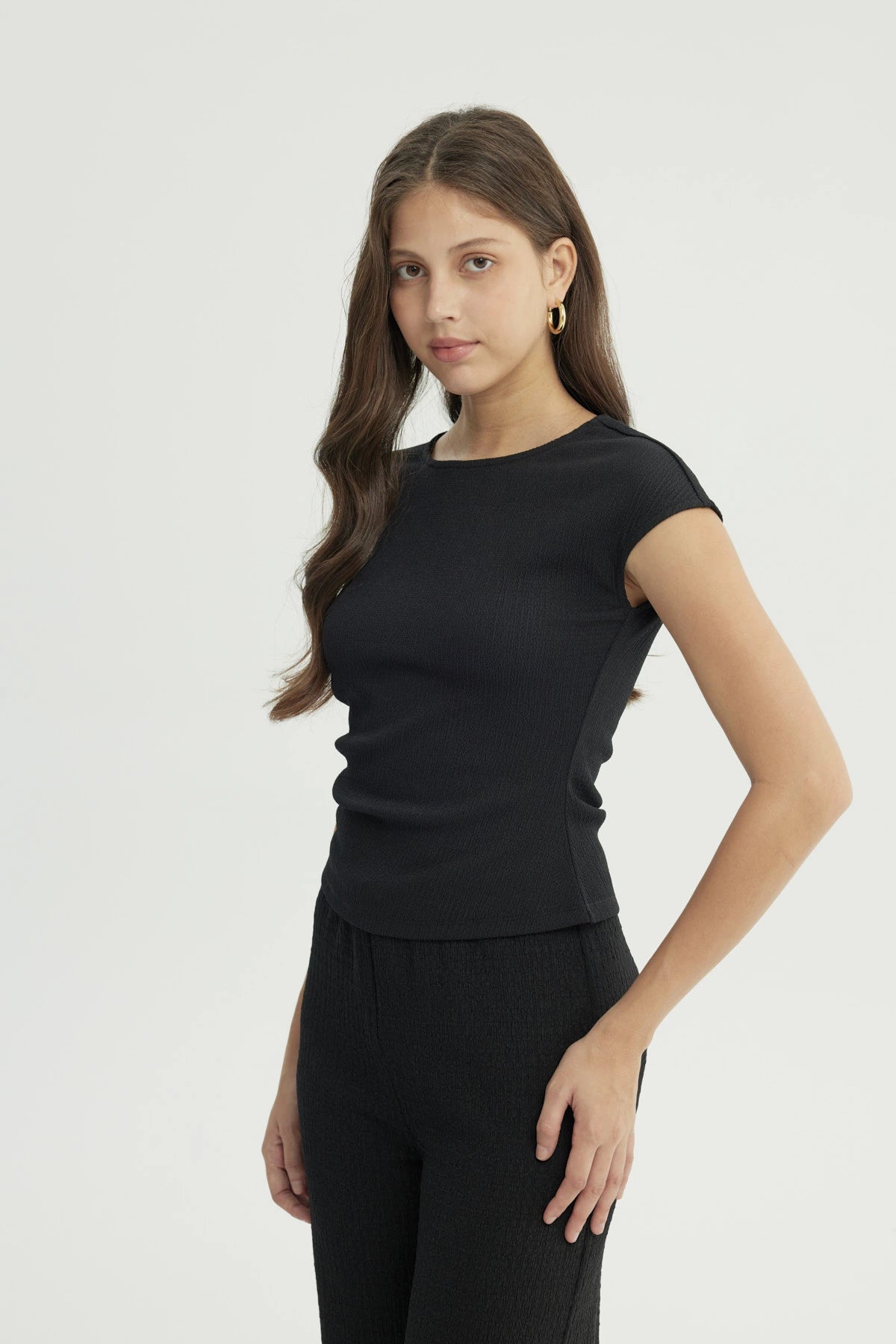 Polera Mujer Slim Fit Negro