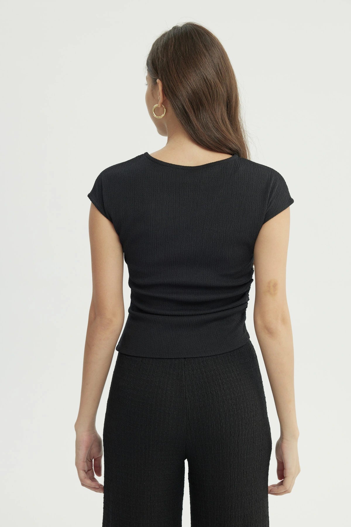Polera Mujer Slim Fit Negro