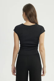 Polera Mujer Slim Fit Negro
