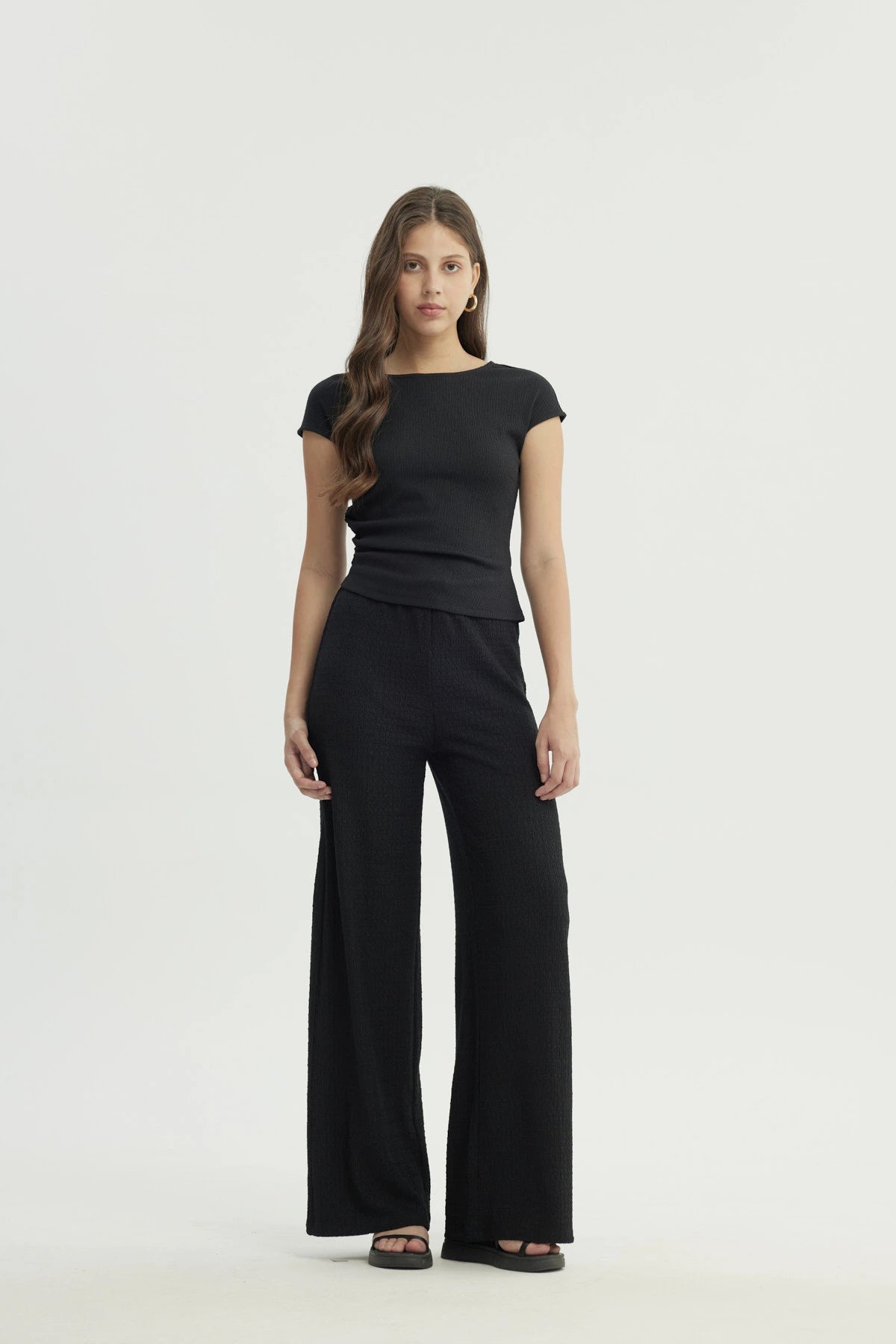 Polera Mujer Slim Fit Negro