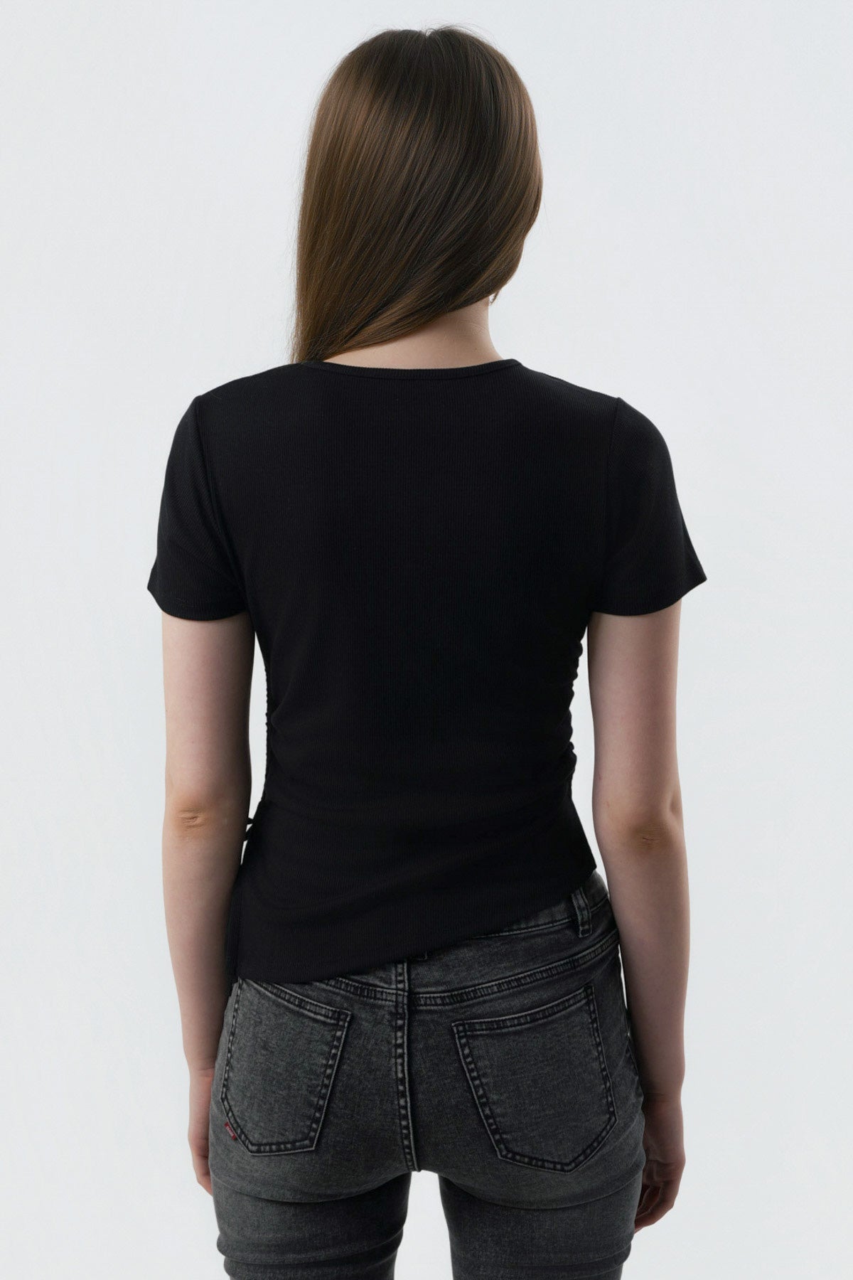 Polera Mujer Slim Fit Negro
