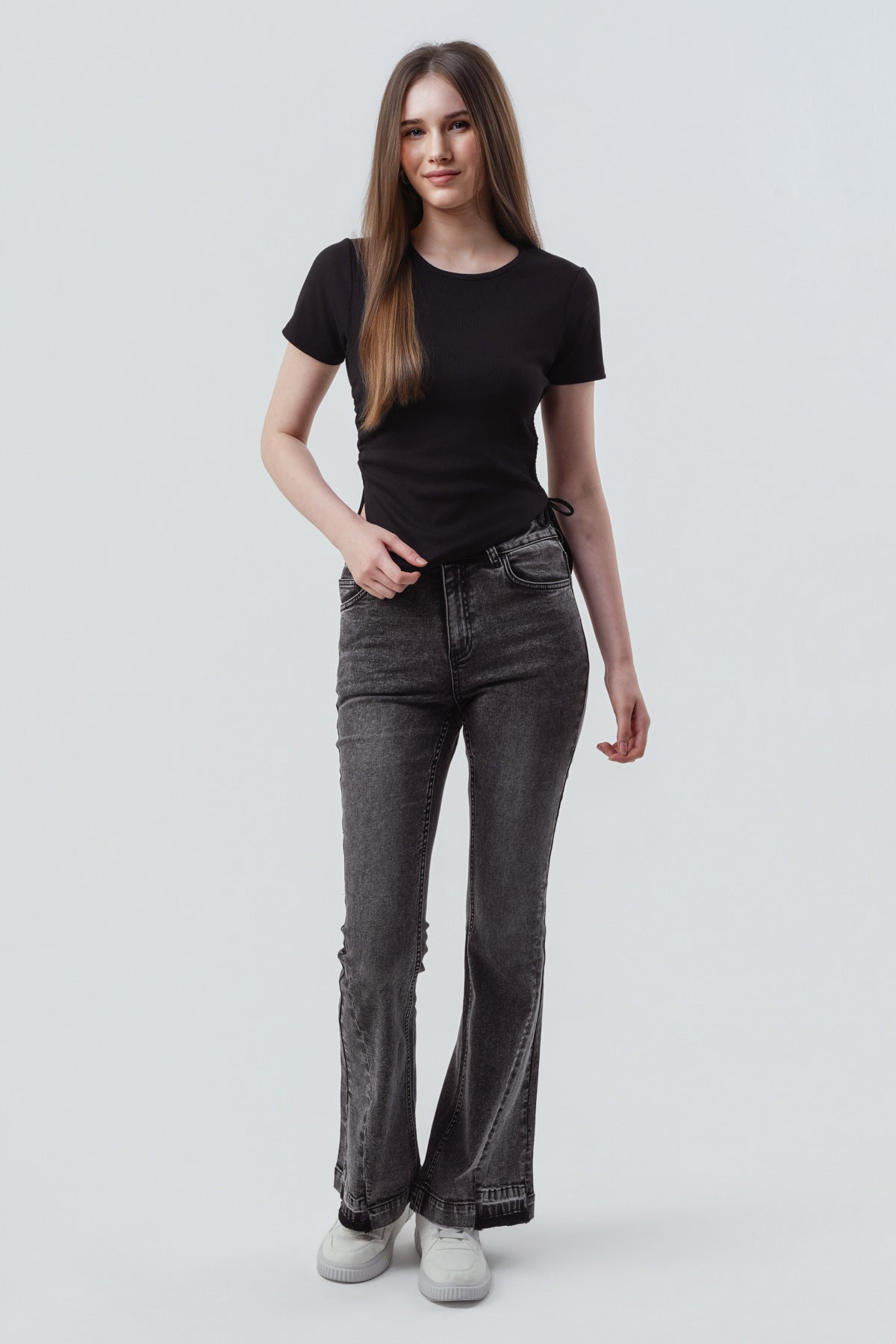 Polera Mujer Slim Fit Negro