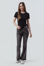 Polera Mujer Slim Fit Negro