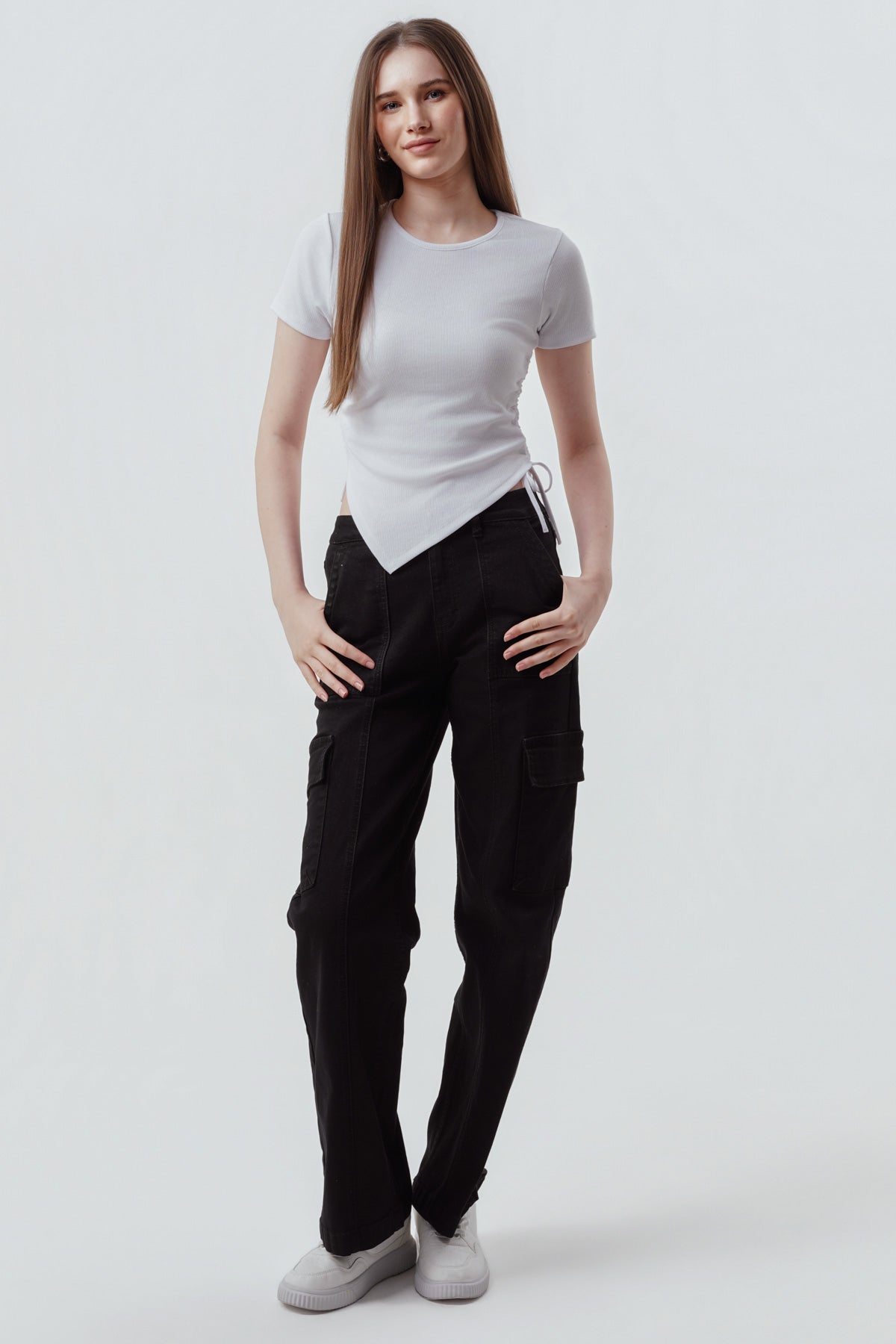 Polera Mujer Slim Fit Blanco