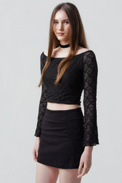 Polera Mujer Ajustado Negro