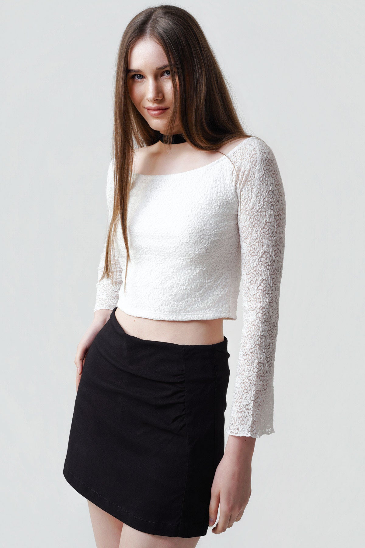 Polera Mujer Ajustado Crudo