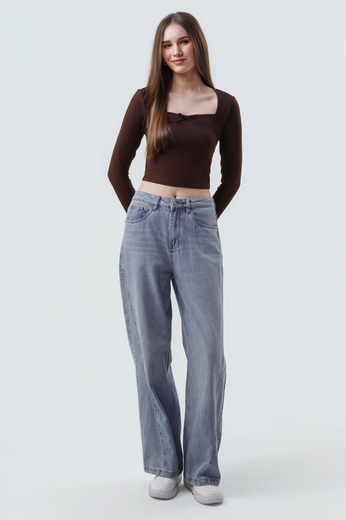 Polera Mujer Ajustado Chocolate