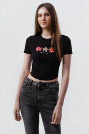 Polera Mujer Slim Negro