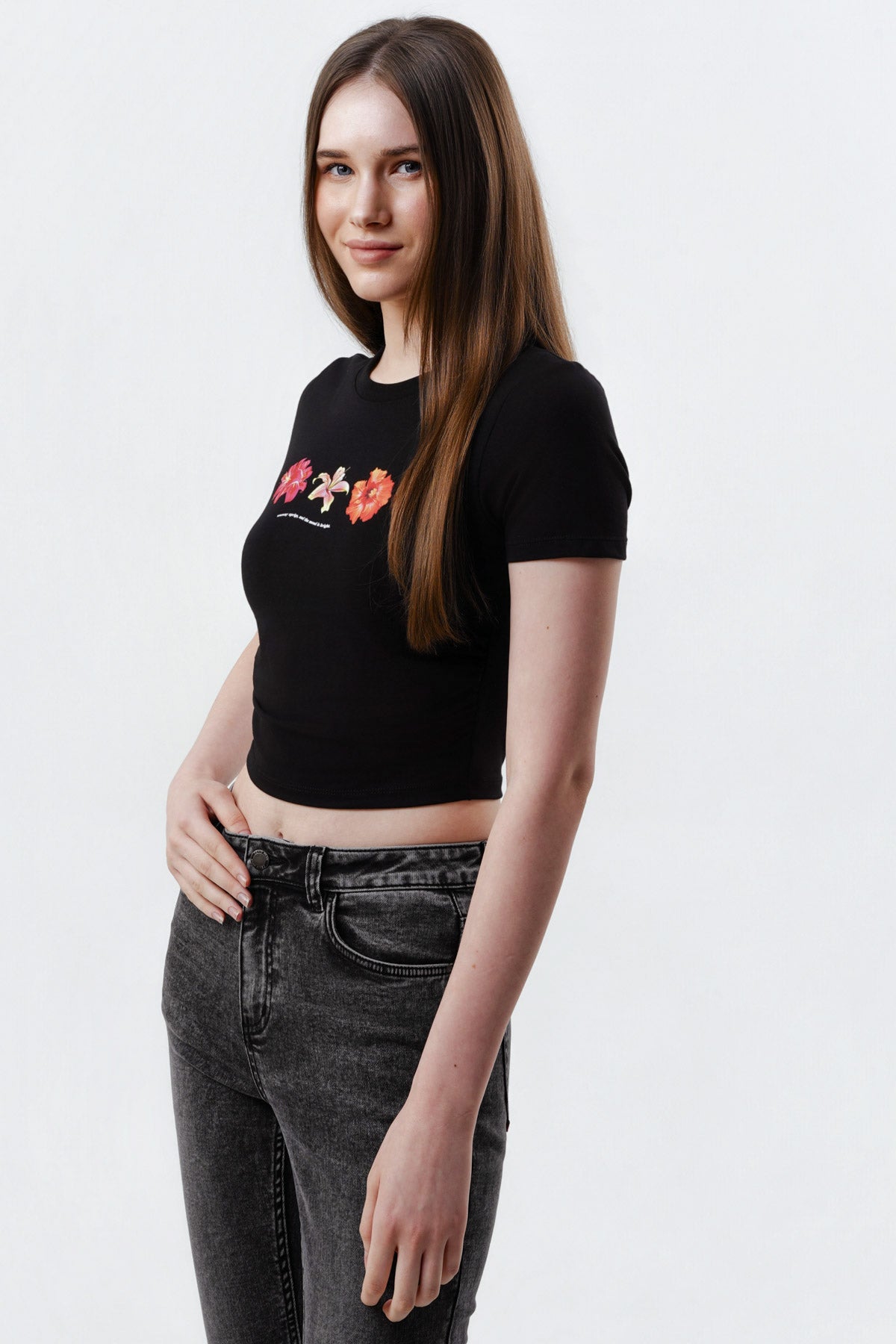 Polera Mujer Slim Negro