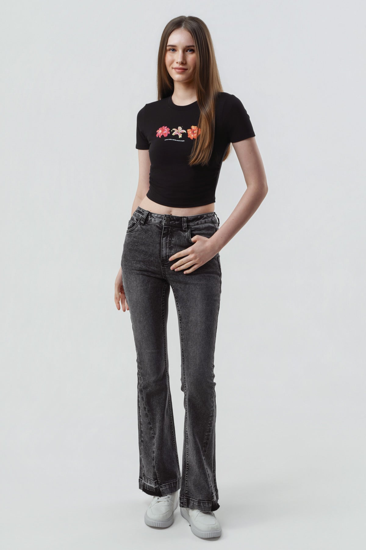 Polera Mujer Slim Negro