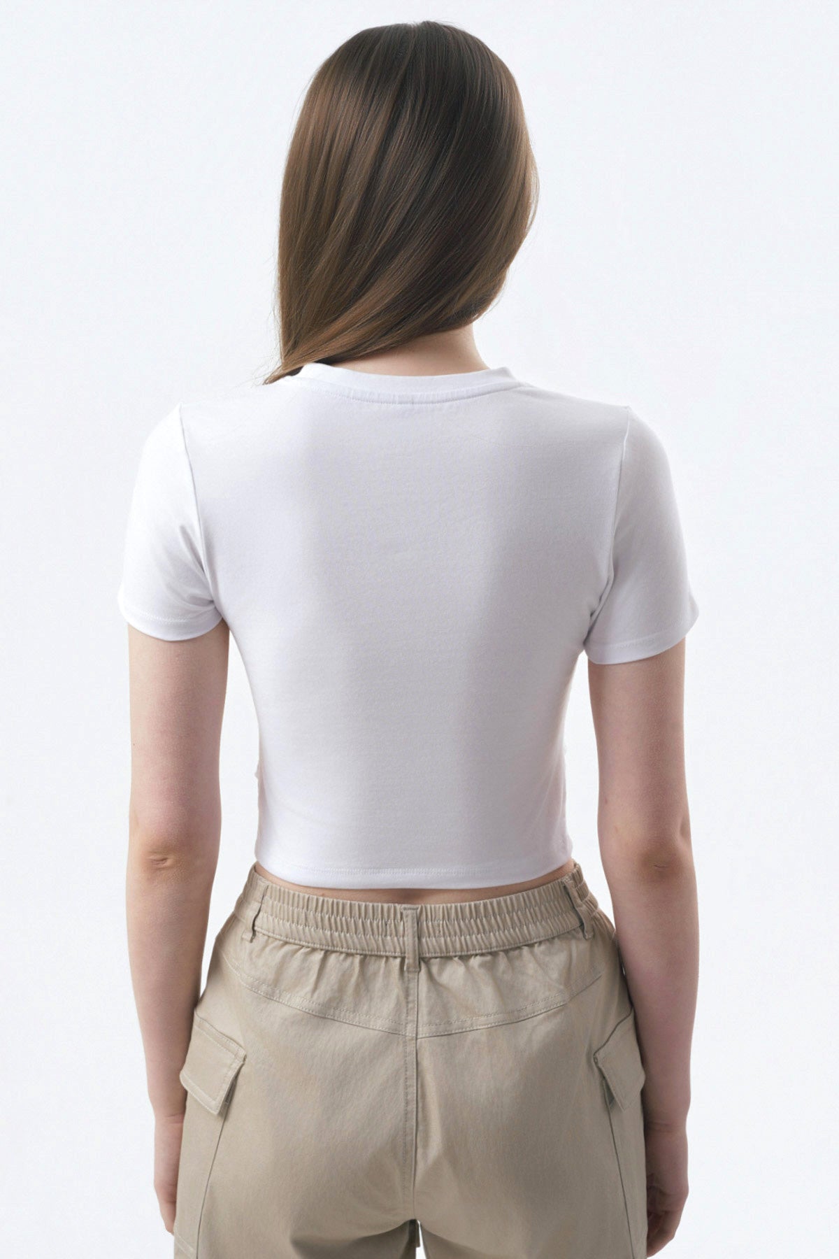 Polera Mujer Slim Blanco