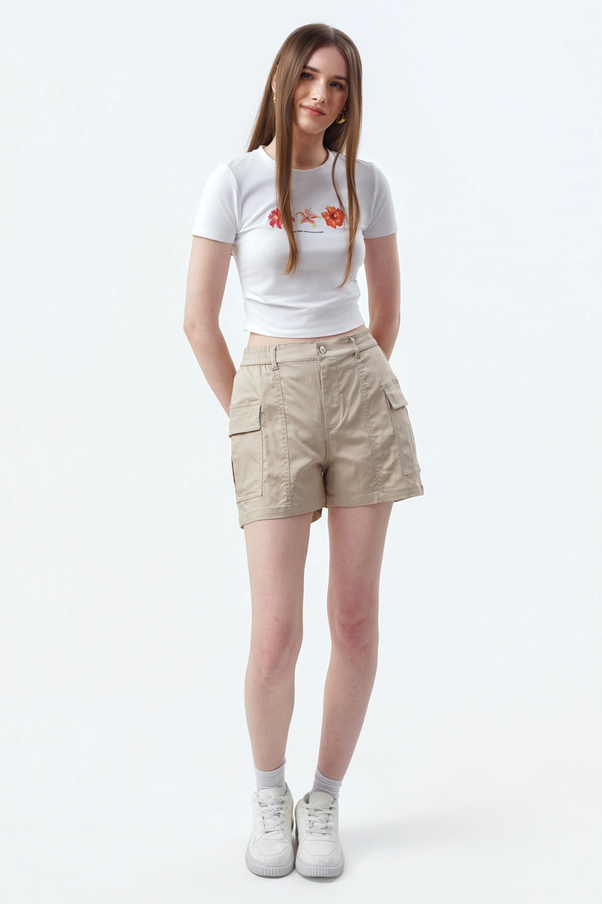 Polera Mujer Slim Blanco
