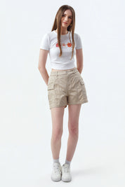 Polera Mujer Slim Blanco