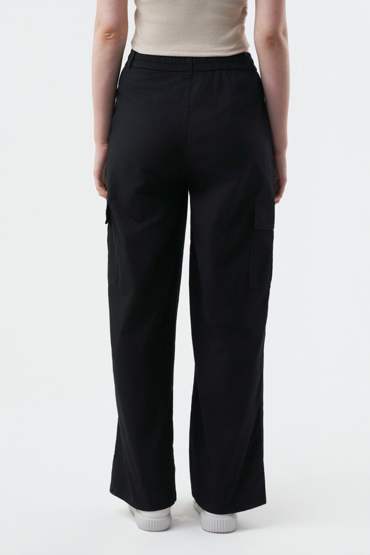 Pantalón Mujer Wide Leg Negro