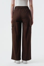 Pantalón Mujer Wide Leg Chocolate