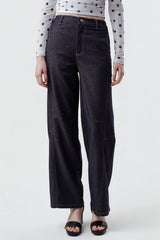 Pantalón Mujer Wide Leg Azul