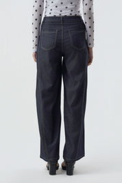 Pantalón Mujer Wide Leg Azul