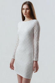 Vestido Mujer Falda Crudo