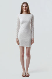 Vestido Mujer Falda Crudo
