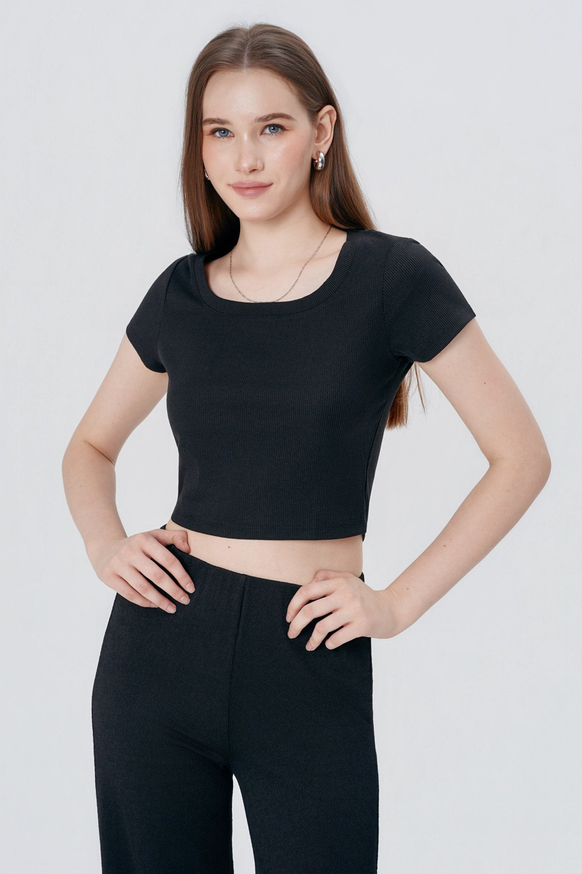 Polera Ajustada Mujer Negro