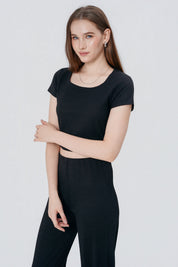 Polera Ajustada Mujer Negro