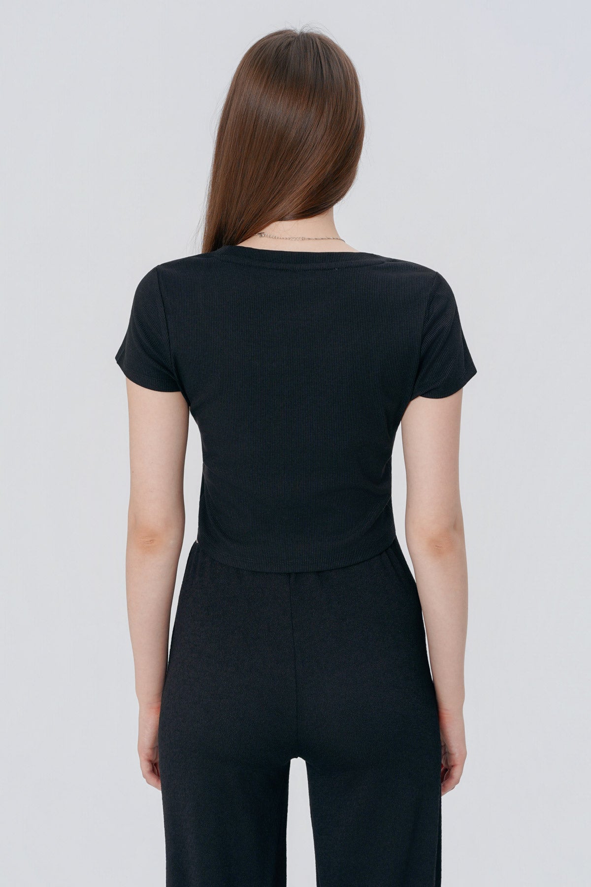 Polera Ajustada Mujer Negro