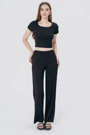 Polera Ajustada Mujer Negro