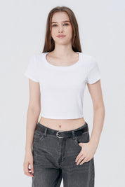 Polera Ajustada Mujer Blanco