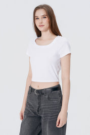 Polera Ajustada Mujer Blanco